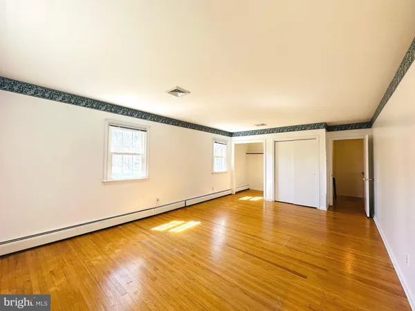 a view of small space with empty racks