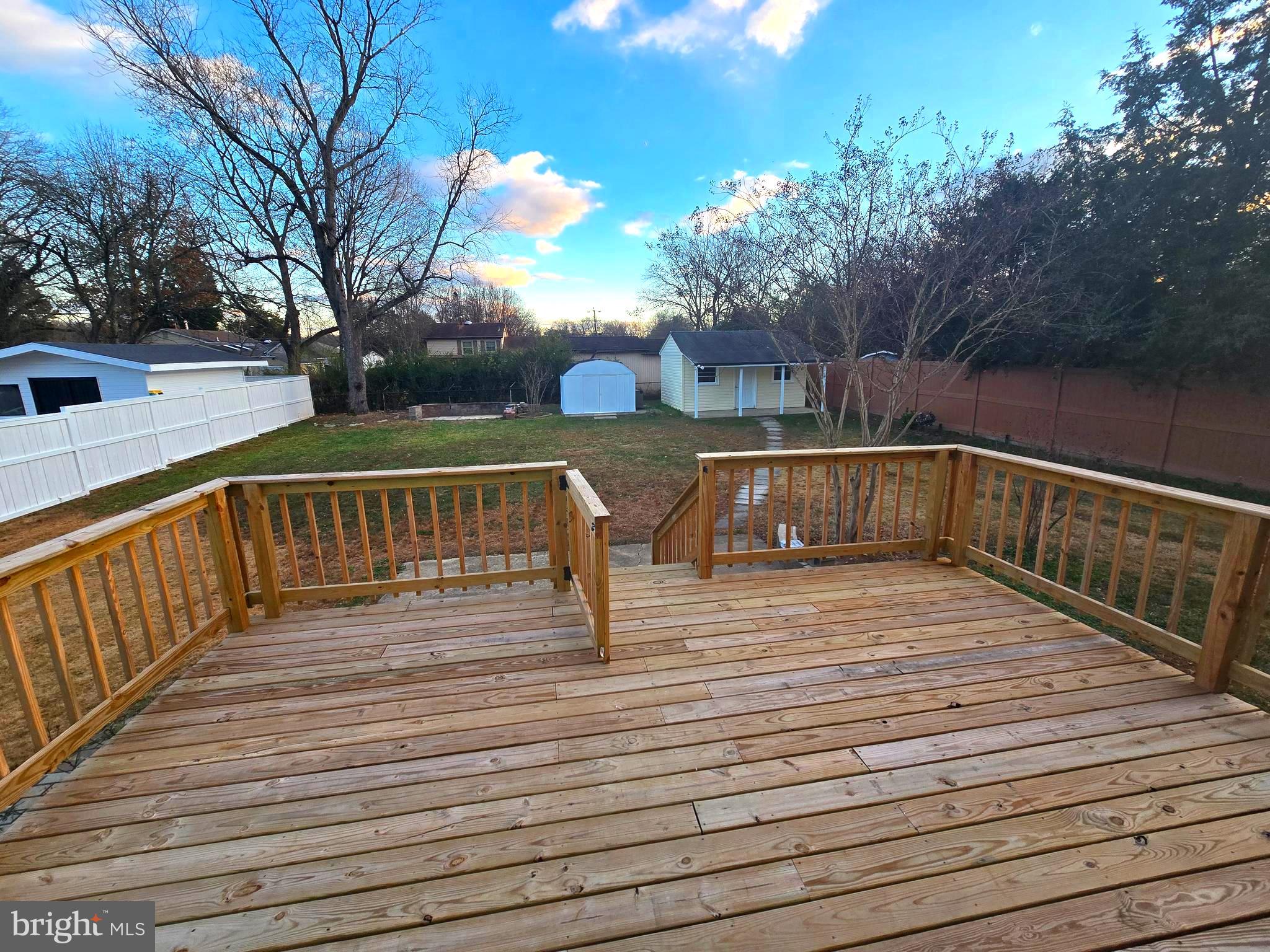 4813 Lawrence Street Alexandria, VA 22309 - Photo 59 of 66 a view of deck with mountain view and wooden floor