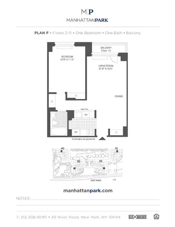 $4,100 | 10-40 River Road, Unit 200006G | Roosevelt Island