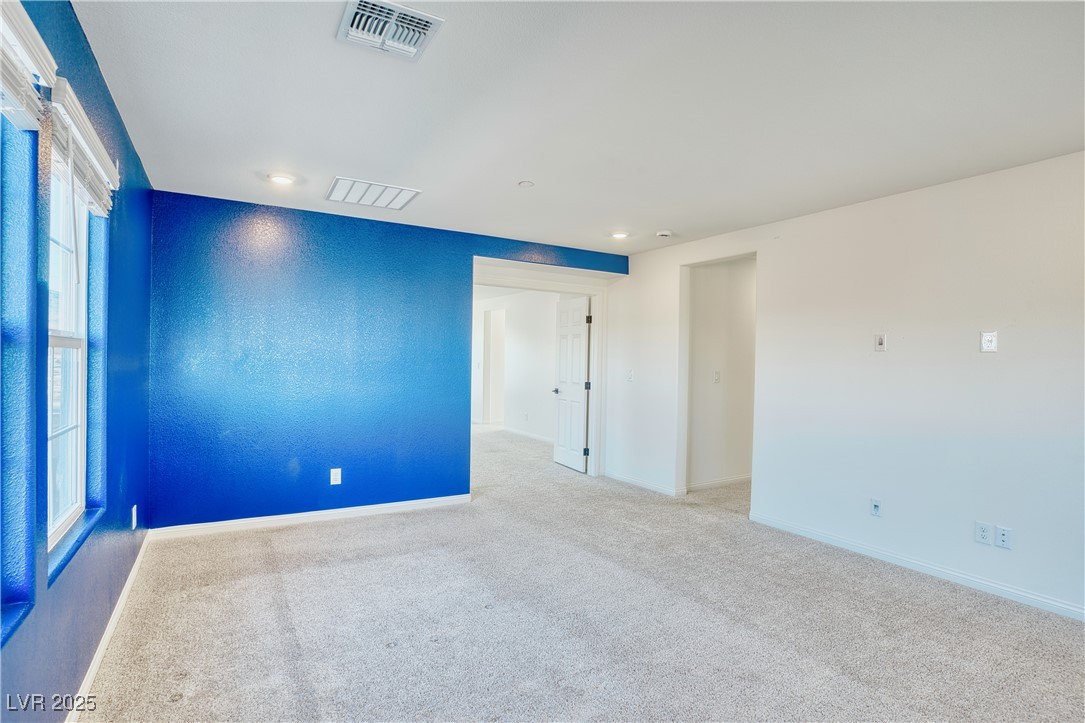 3777 Alla Rocca Avenue Henderson, NV 89044 - Photo 20 of 55 Carpeted spare room with baseboards and recessed lighting, upstairs