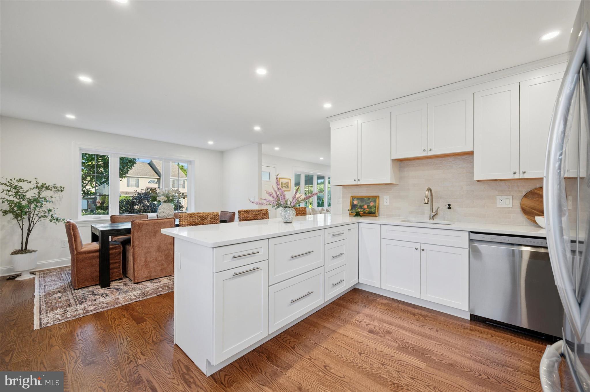 2308 Poplar Road Havertown, PA 19083 - Photo 15 of 25 a kitchen with white cabinets and white appliances
