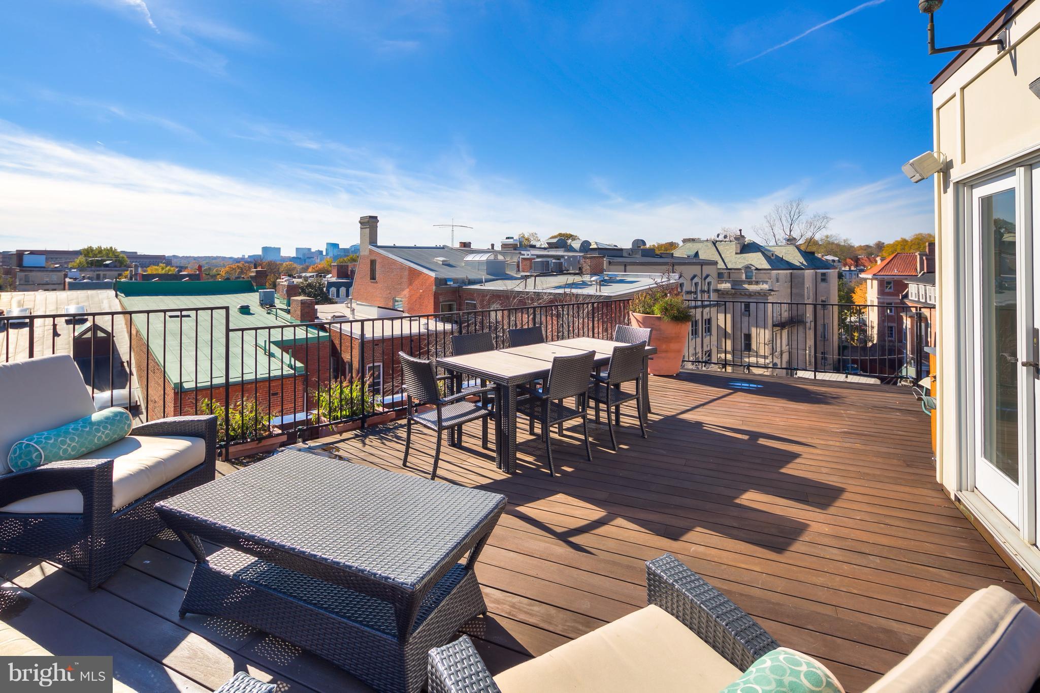 1616 22nd Street Northwest Washington, DC 20008 - Photo 24 of 27 Rooftop Terrace incredible views