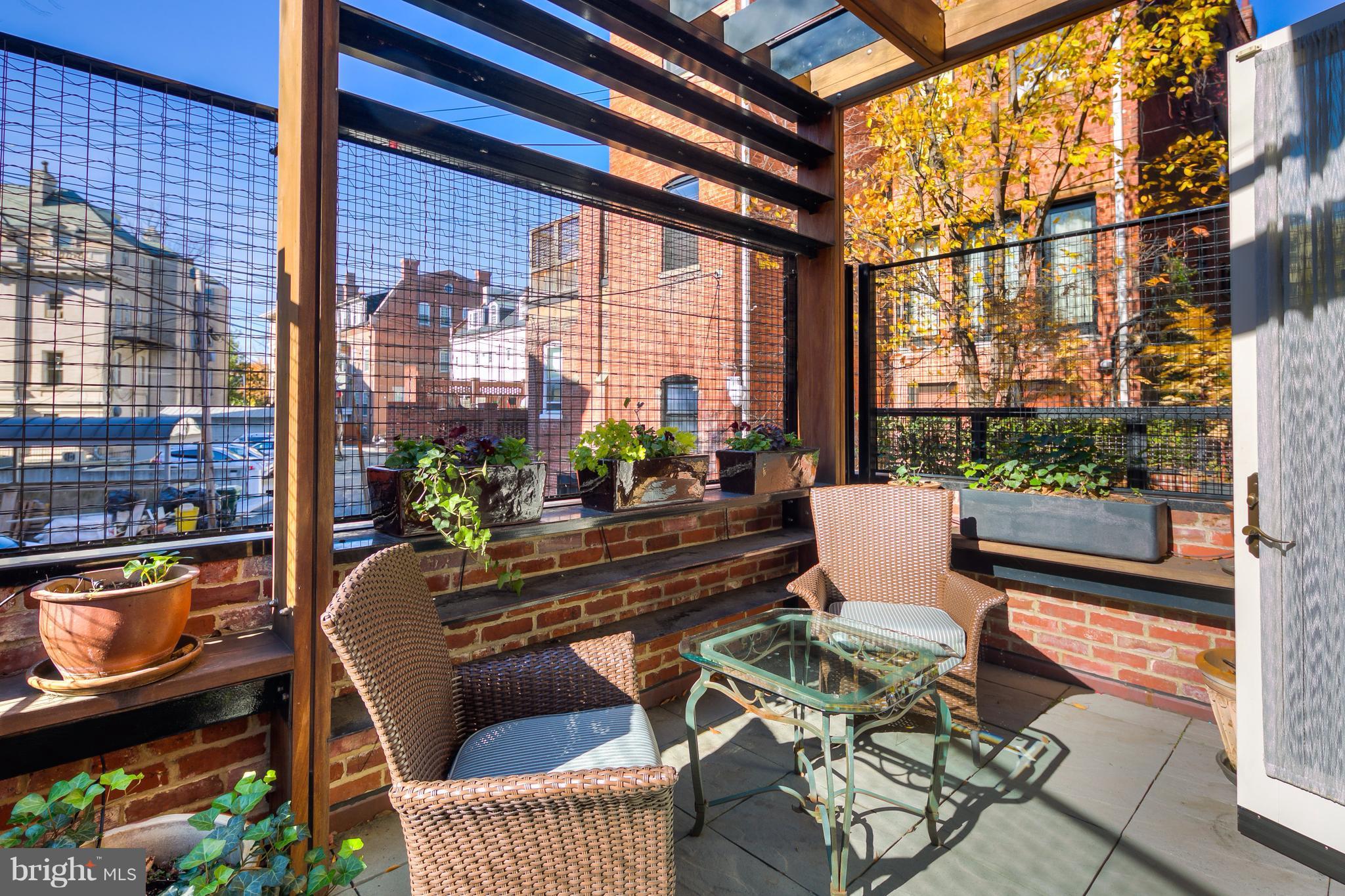1616 22nd Street Northwest Washington, DC 20008 - Photo 6 of 27 Terrace off the Living Room