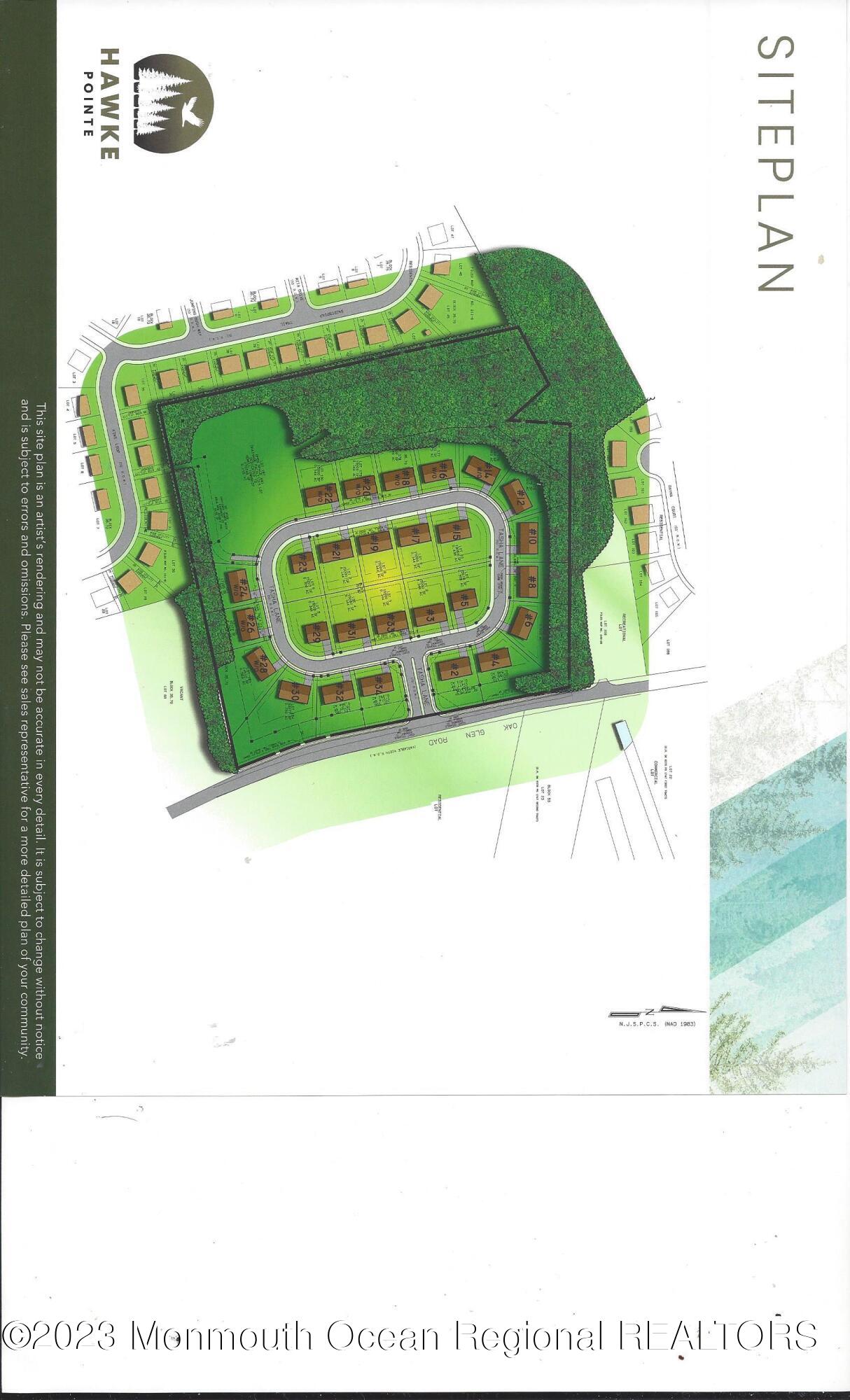 10 Tasha Lane Howell, NJ 07731 - Photo 5 of 8 Hawke Pointe site plan