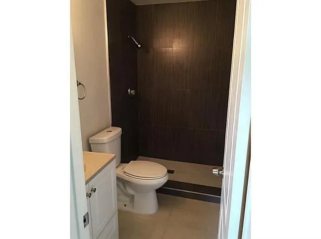 a bathroom with a toilet