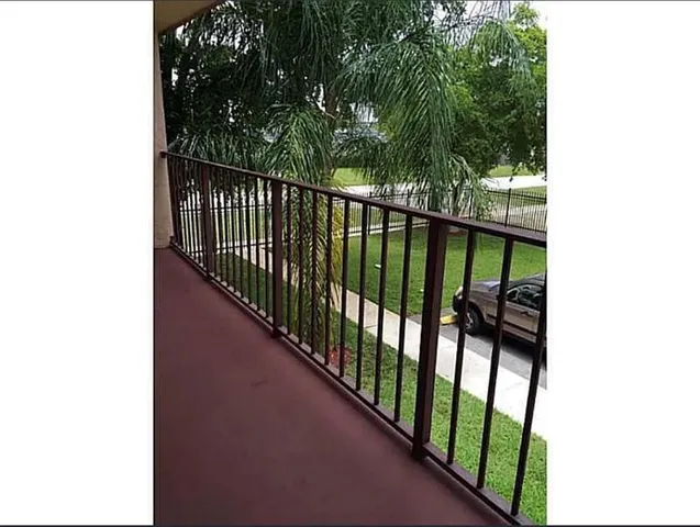 an empty room with a door