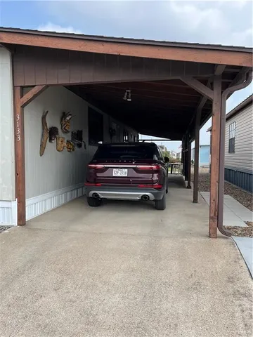 a car parked in garage