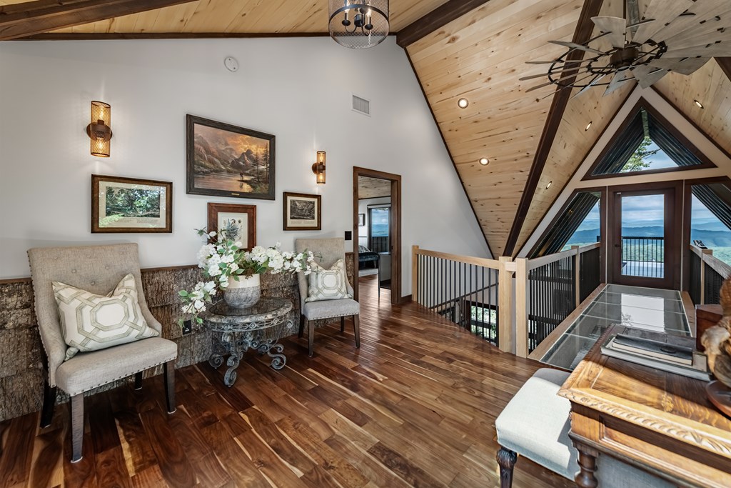 520 Overlook Drive Blue Ridge, GA 30513 - Photo 46 of 84 a living room with furniture and a wooden floor