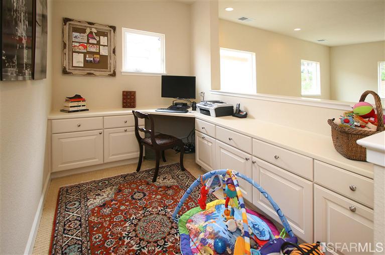 809 Skycrest Drive San Bruno, CA 94066 - Photo 16 of 22 Loft area with built in office.