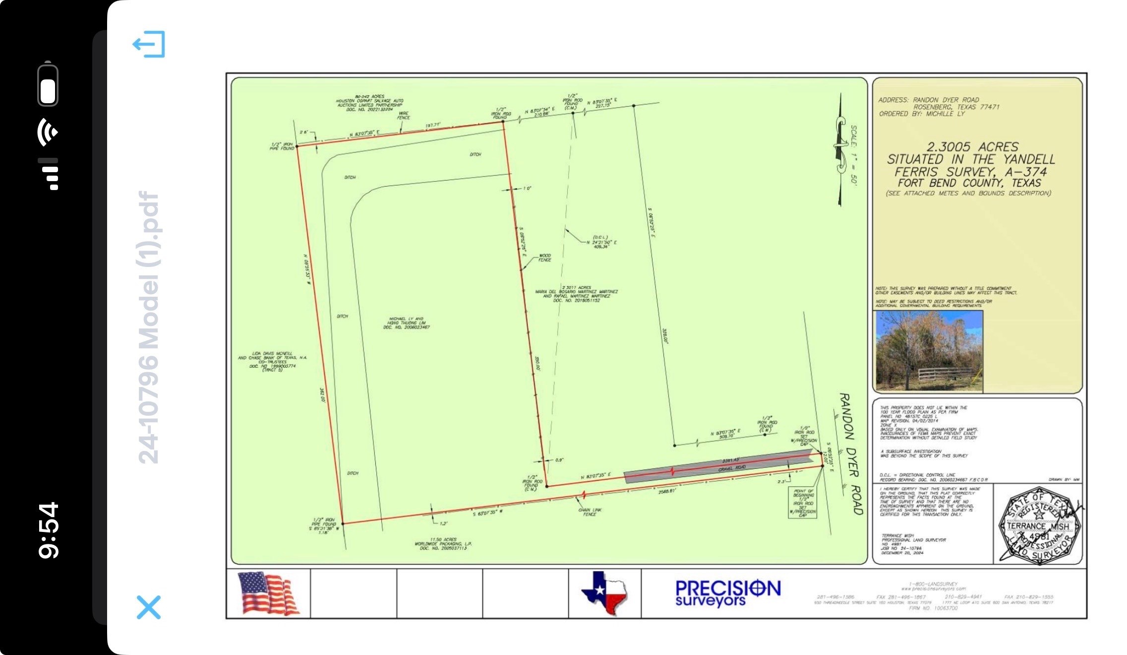 0 Randon Dyer Road Rosenberg, TX 77471 - Photo 2 of 4 Survey