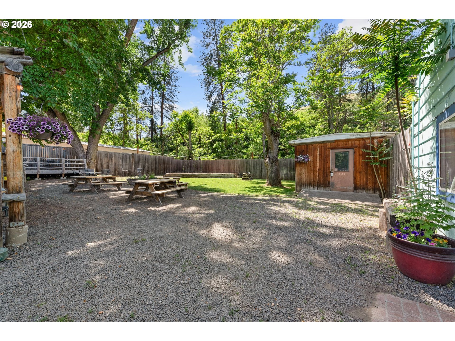 53945 Highway 86 Halfway, OR 97834 - Photo 25 of 48 a view of a house with backyard and sitting area