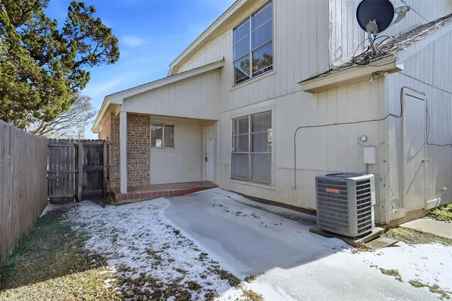 a backyard of a house