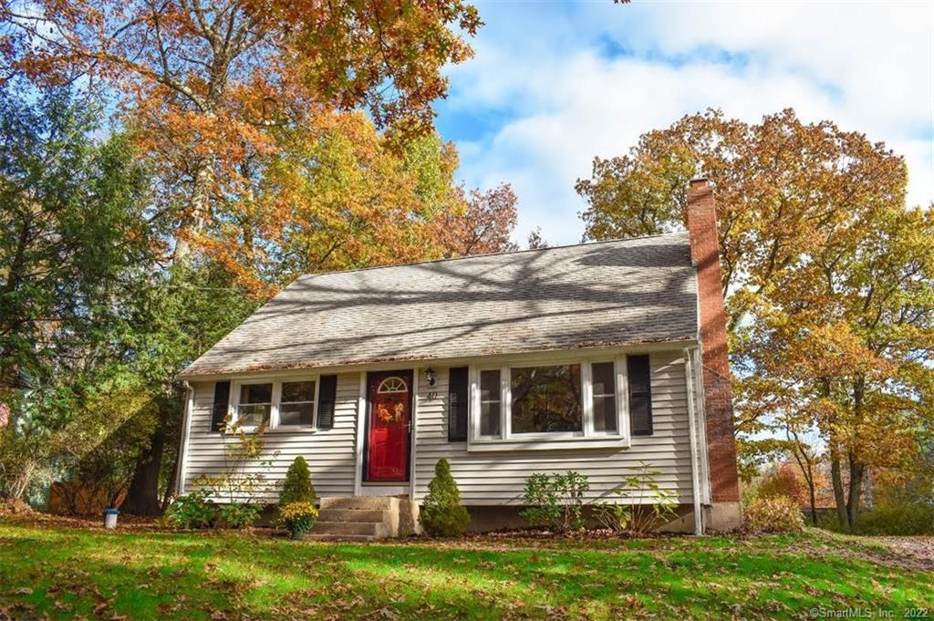 a front view of house with yard