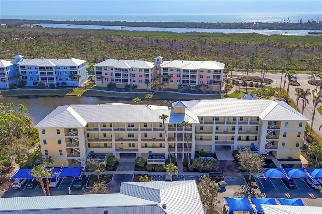 a view of a city with tall buildings