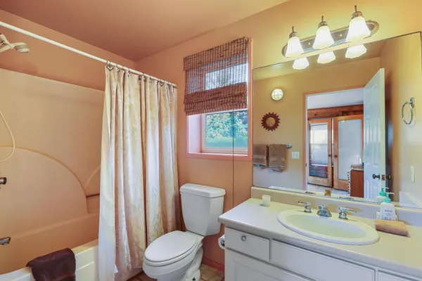 a view of a flower in a garden