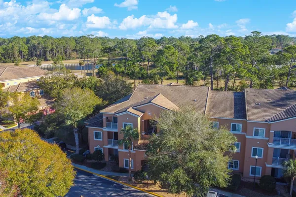 a aerial view of a house