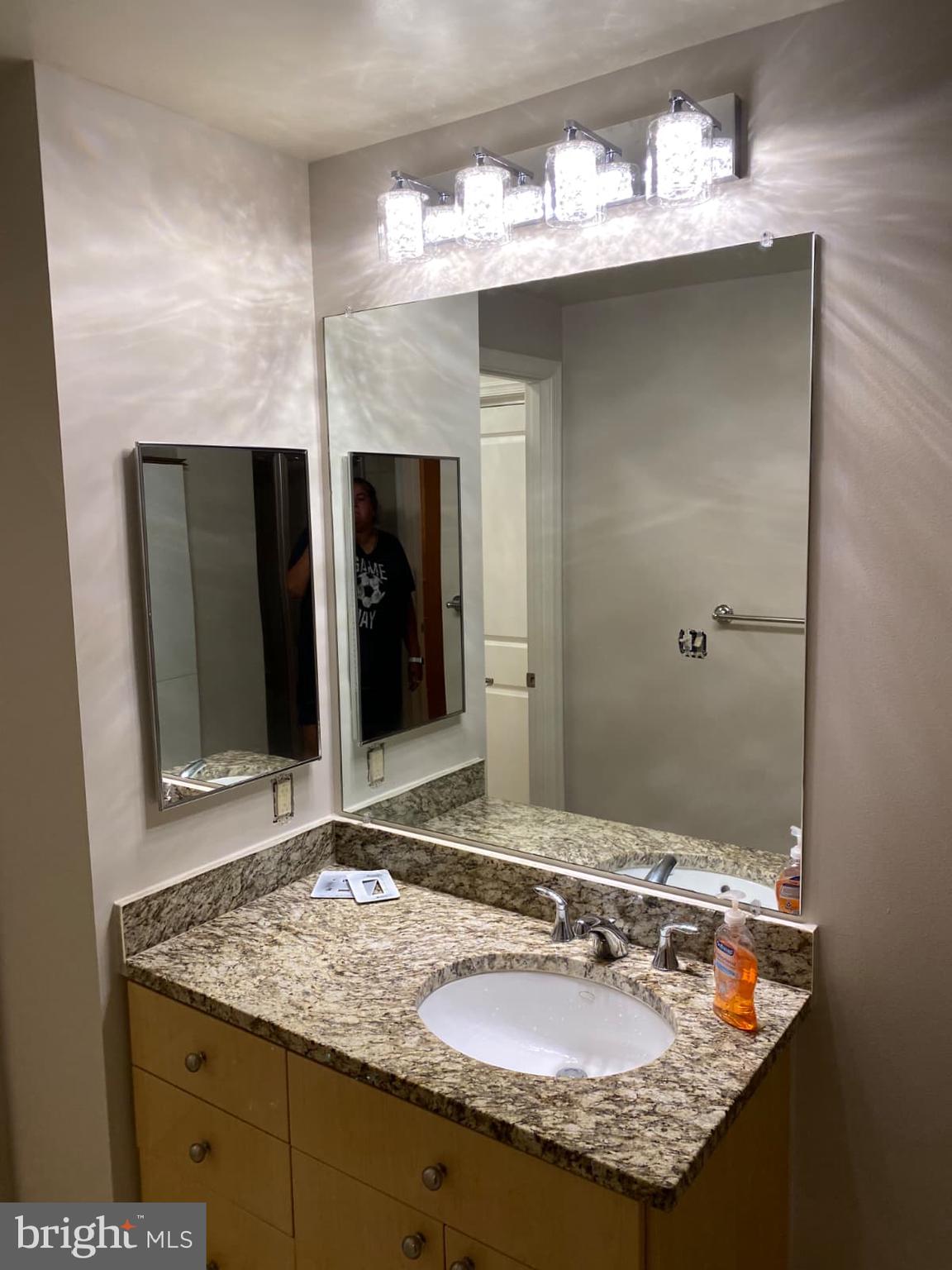 11990 Market Street, Unit 208 Reston, VA 20190 - Photo 7 of 16 a bathroom with a sink and a mirror