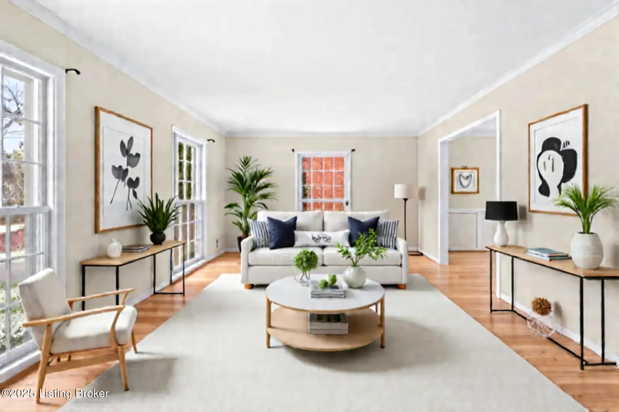 VIRTUAL STAGED Living Room 1