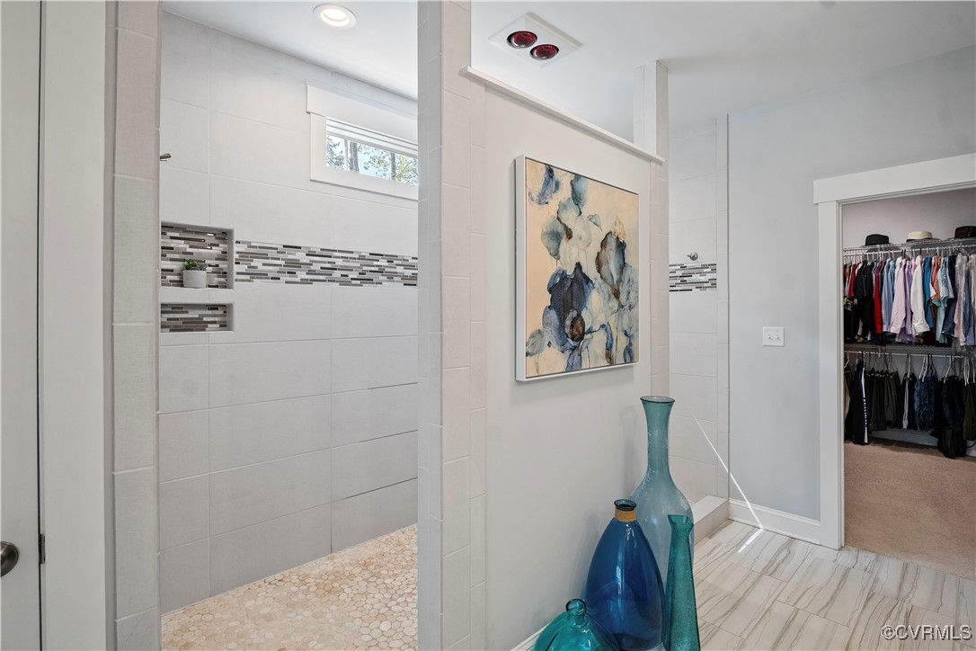 6213 Round Rock Road Chesterfield, VA 23838 - Photo 22 of 45 Full bathroom with a walk in shower w/2 shower hea