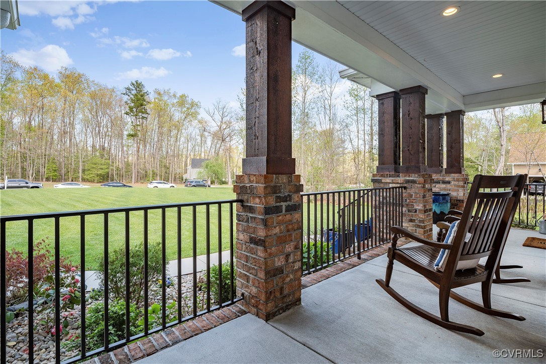 6213 Round Rock Road Chesterfield, VA 23838 - Photo 3 of 45 Covered front porch, recessed lighting, cedar. pil