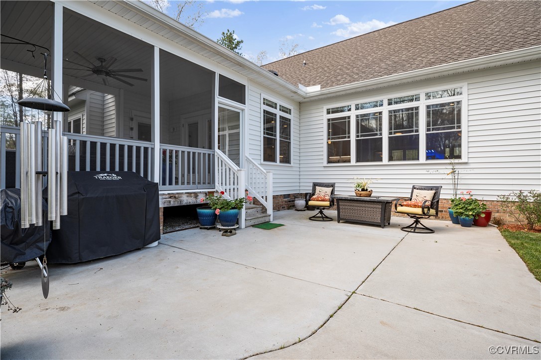 6213 Round Rock Road Chesterfield, VA 23838 - Photo 31 of 45 View of patio / terrace featuring grilling area