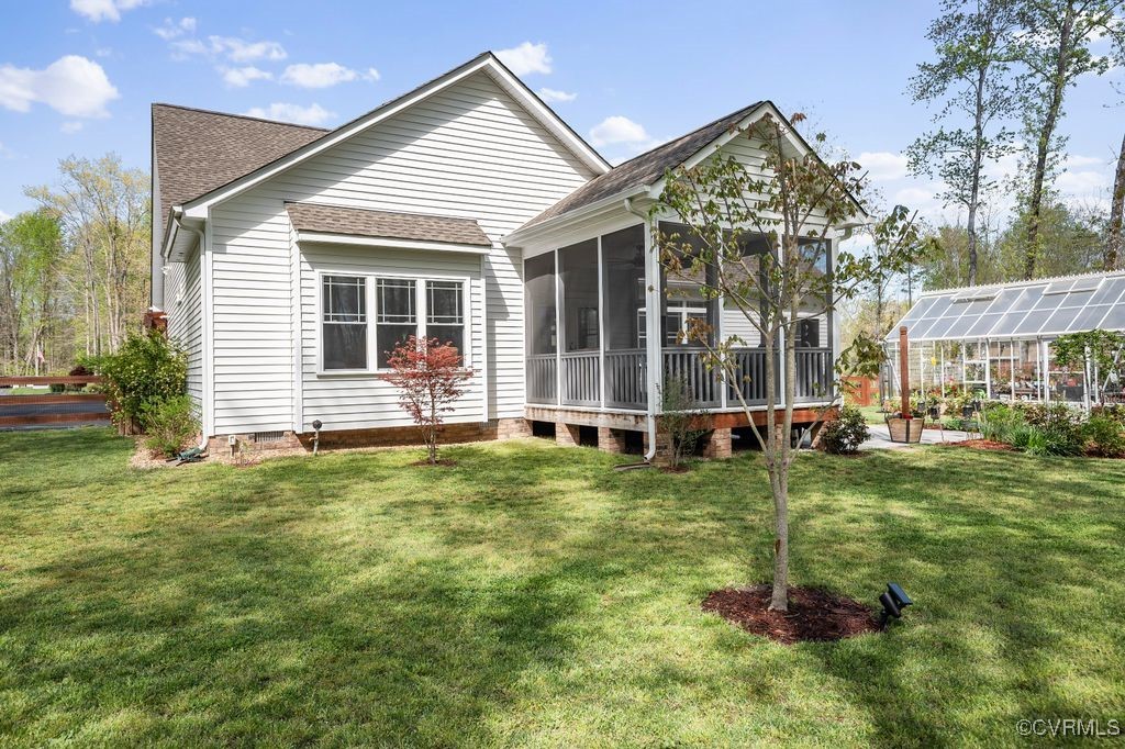 6213 Round Rock Road Chesterfield, VA 23838 - Photo 34 of 45 Back of house featuring a yard, an outdoor structu