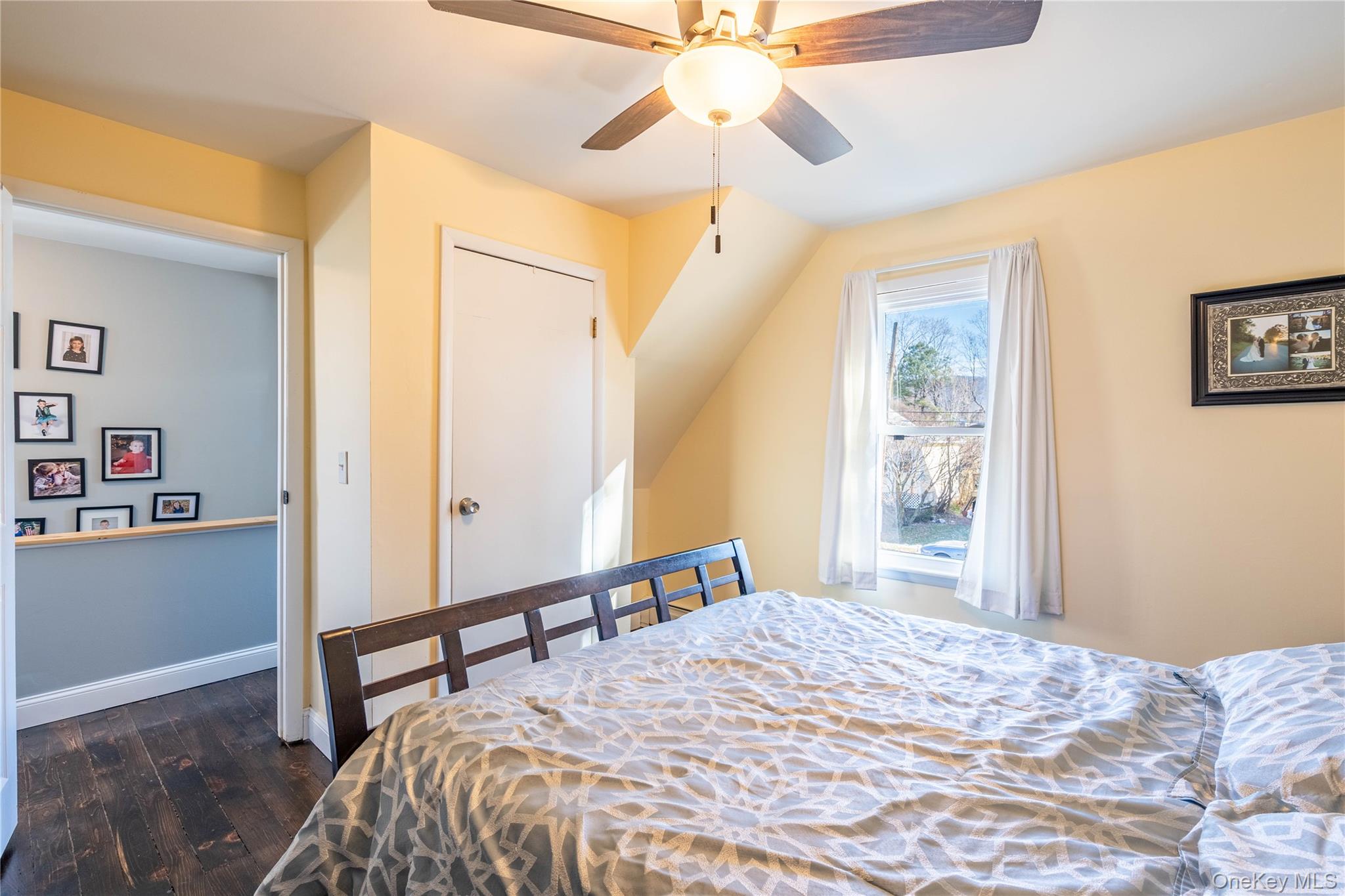 28 Maple Street Cornwall, NY 12518 - Photo 14 of 32 Bedroom featuring dark wood finished floors and a ceiling fan