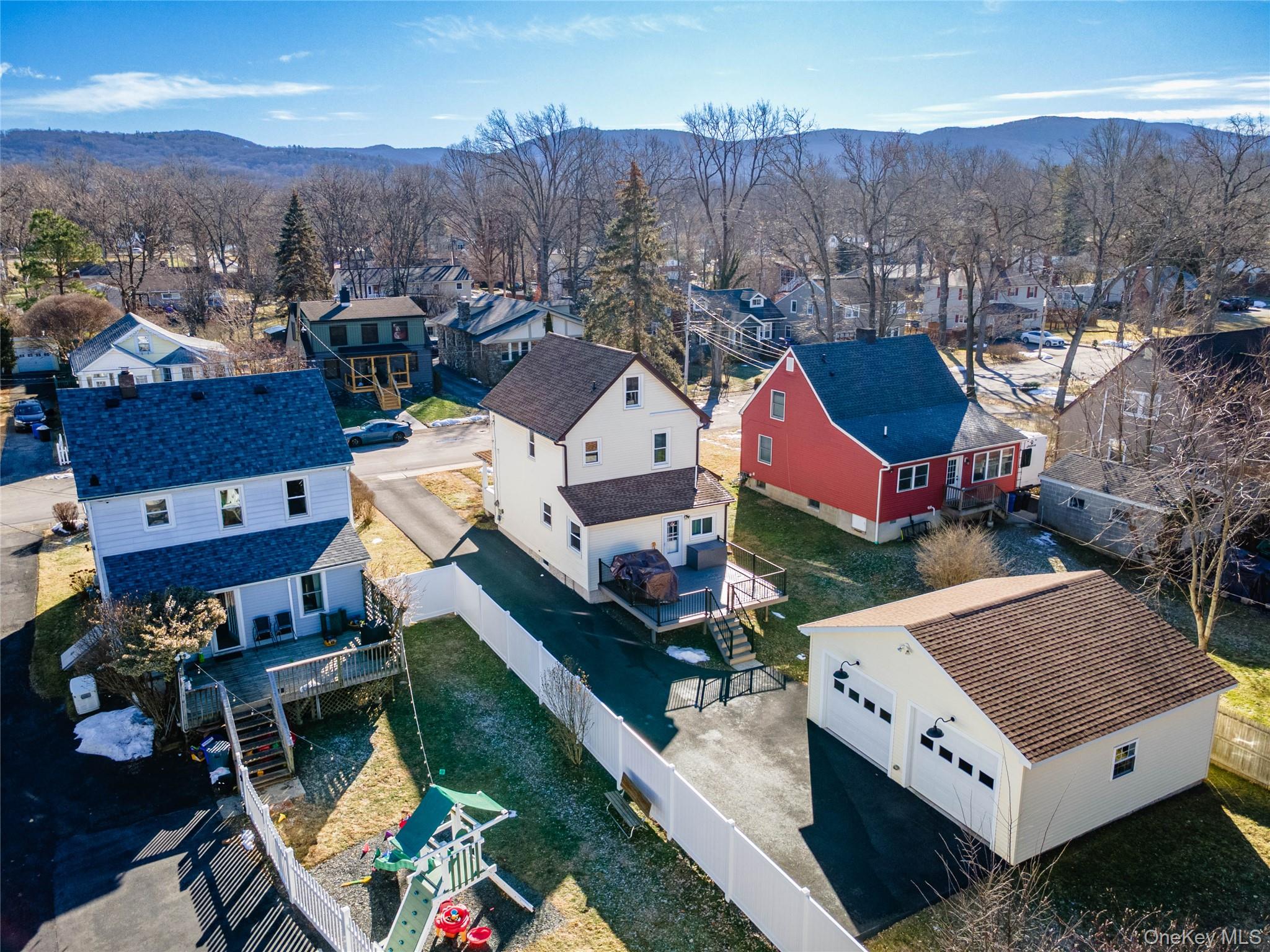 28 Maple Street Cornwall, NY 12518 - Photo 28 of 32 Aerial view of back of house.