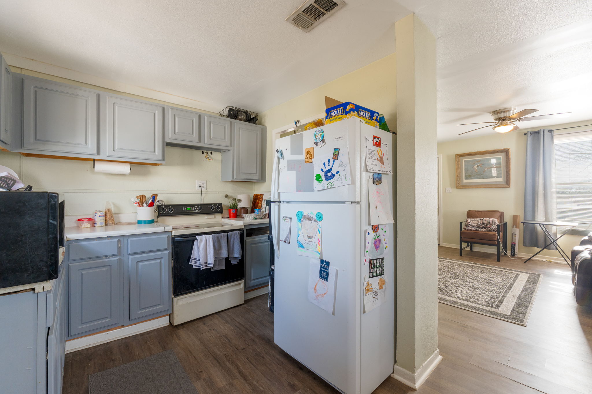 6129 Farm To Market 2313 Kempner, TX 76539 - Photo 21 of 28 a kitchen with a refrigerator and a sink
