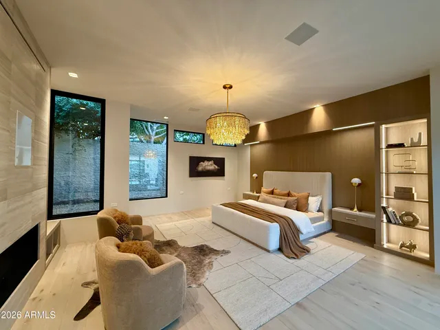 a view of a city with a mountain