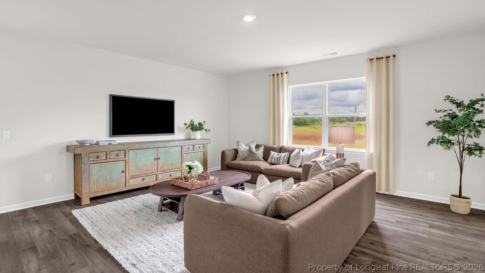 386 Hartfield Avenue Raeford, NC 28376 - Photo 12 of 32 a living room with furniture and a flat screen tv