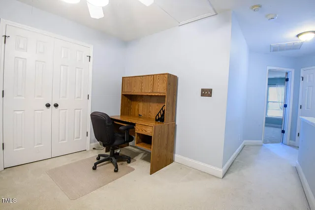 a view of workspace with a window