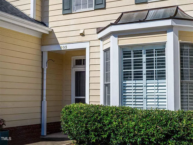 a view of a door of the house