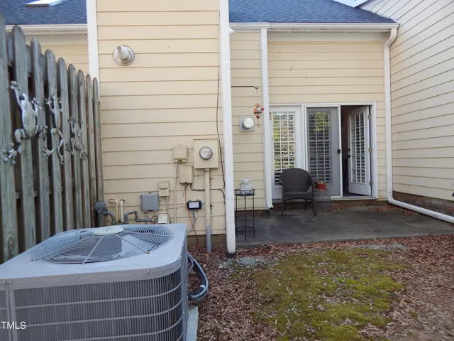 a backyard of a house