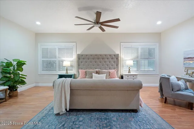 a view of a lake with a city