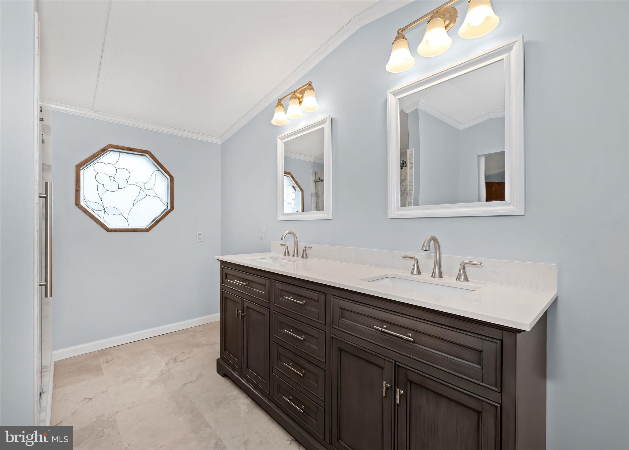 416 Ranee Loop, Unit 96 Bear, DE 19701 - Photo 19 of 31 a bathroom with a sink vanity and a mirror