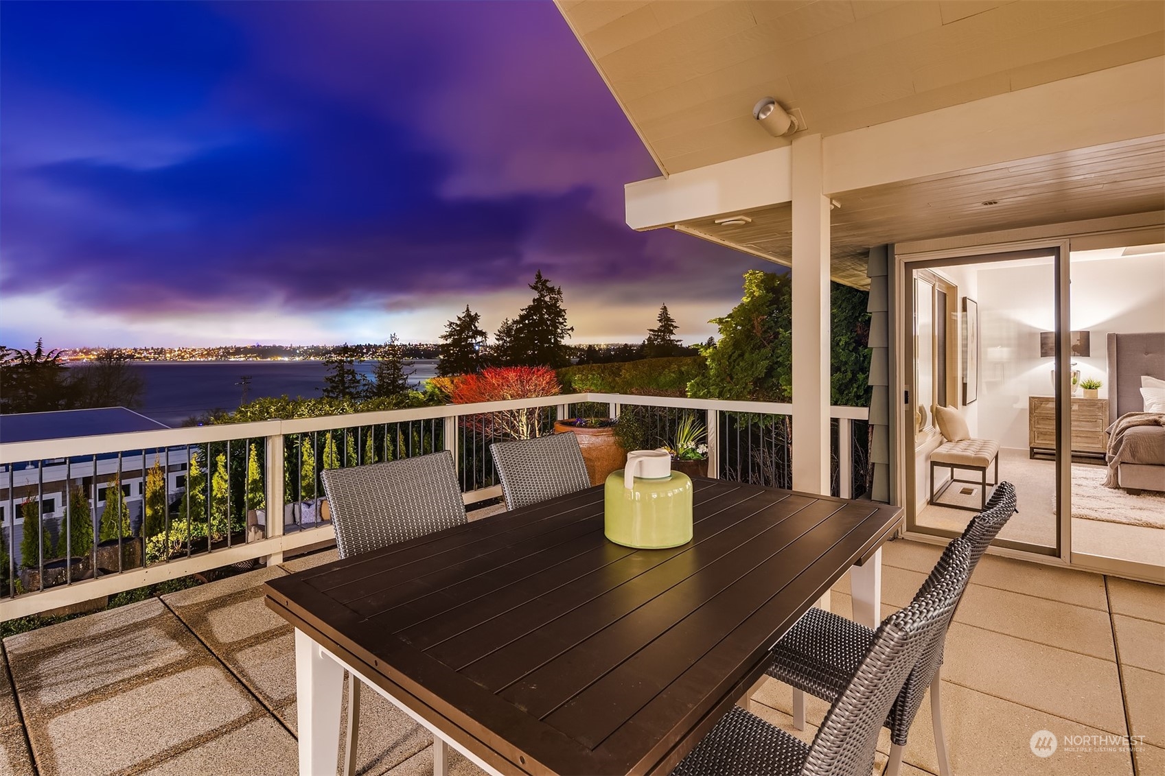 8457 Midland Road Medina, WA 98039 - Photo 11 of 40 a view of a balcony with city view