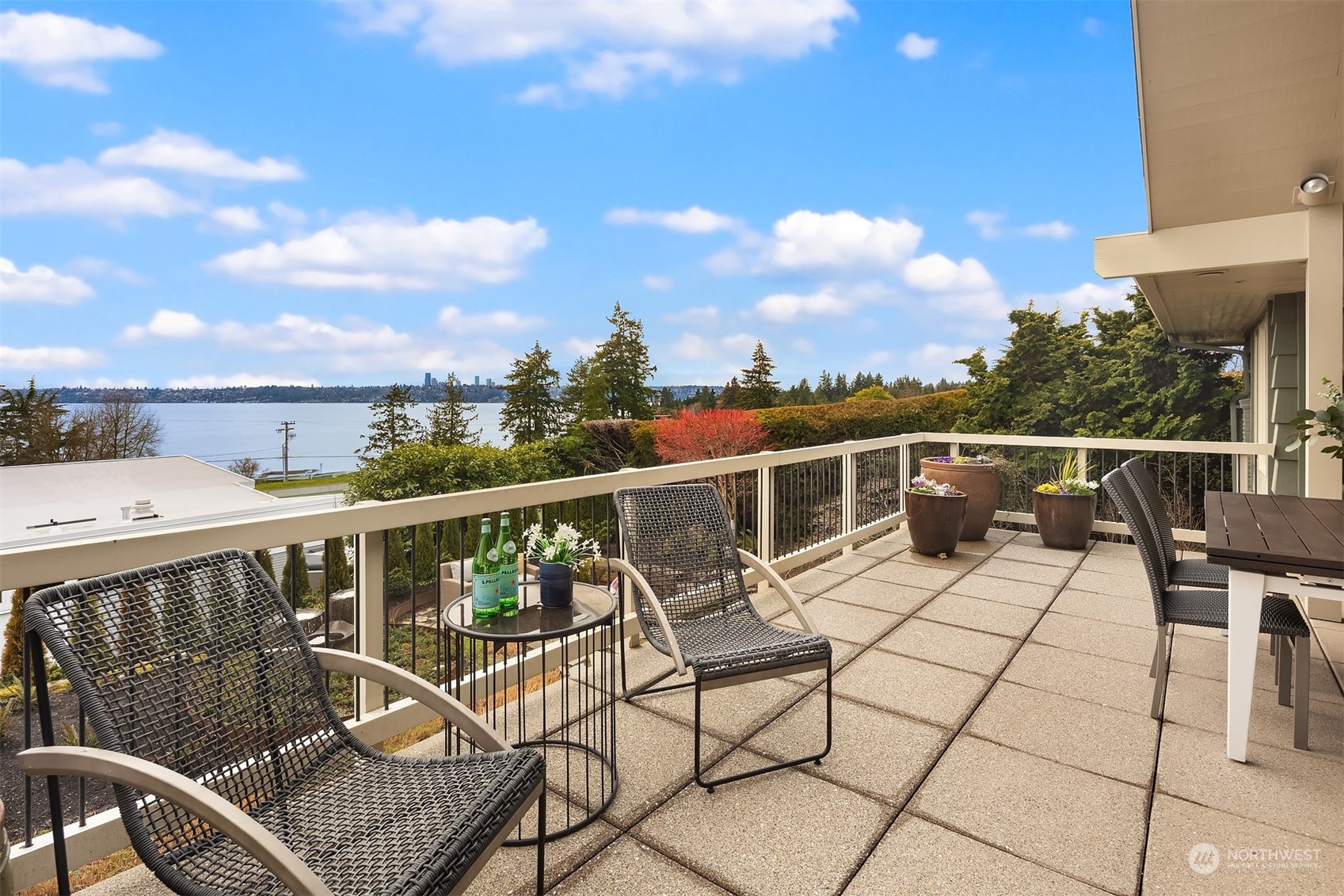 8457 Midland Road Medina, WA 98039 - Photo 4 of 40 a view of a balcony with chairs