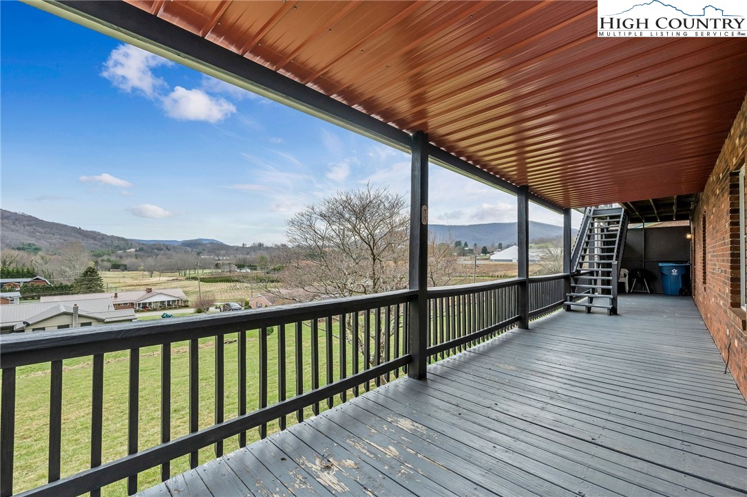 237 Valleyview Drive Jefferson, NC 28640 - Photo 32 of 42 a view of a balcony with furniture