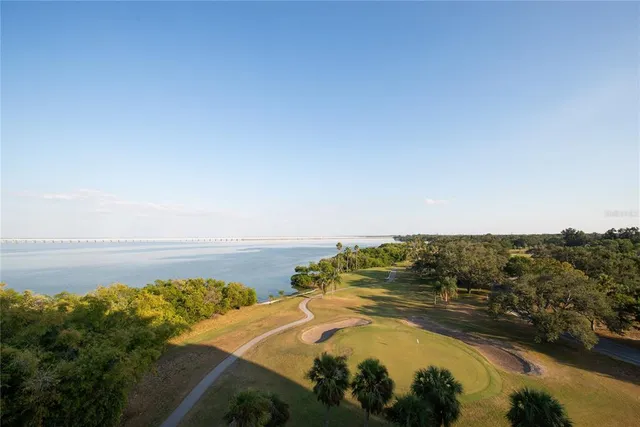a view of an ocean and beach