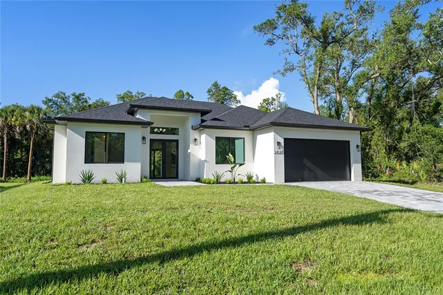 a view of a porch with a yard