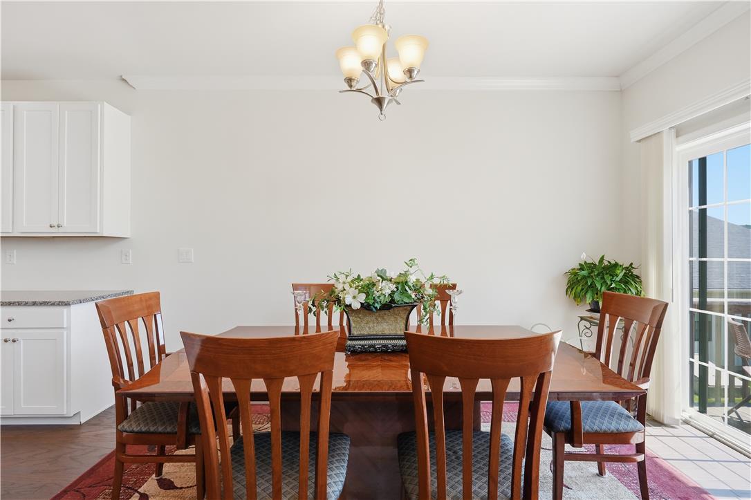 4120 Eveningstar Road Emmaus, PA 18049 - Photo 23 of 62 A refined dining space bathed in natural light, perfect for intimate gatherings.
