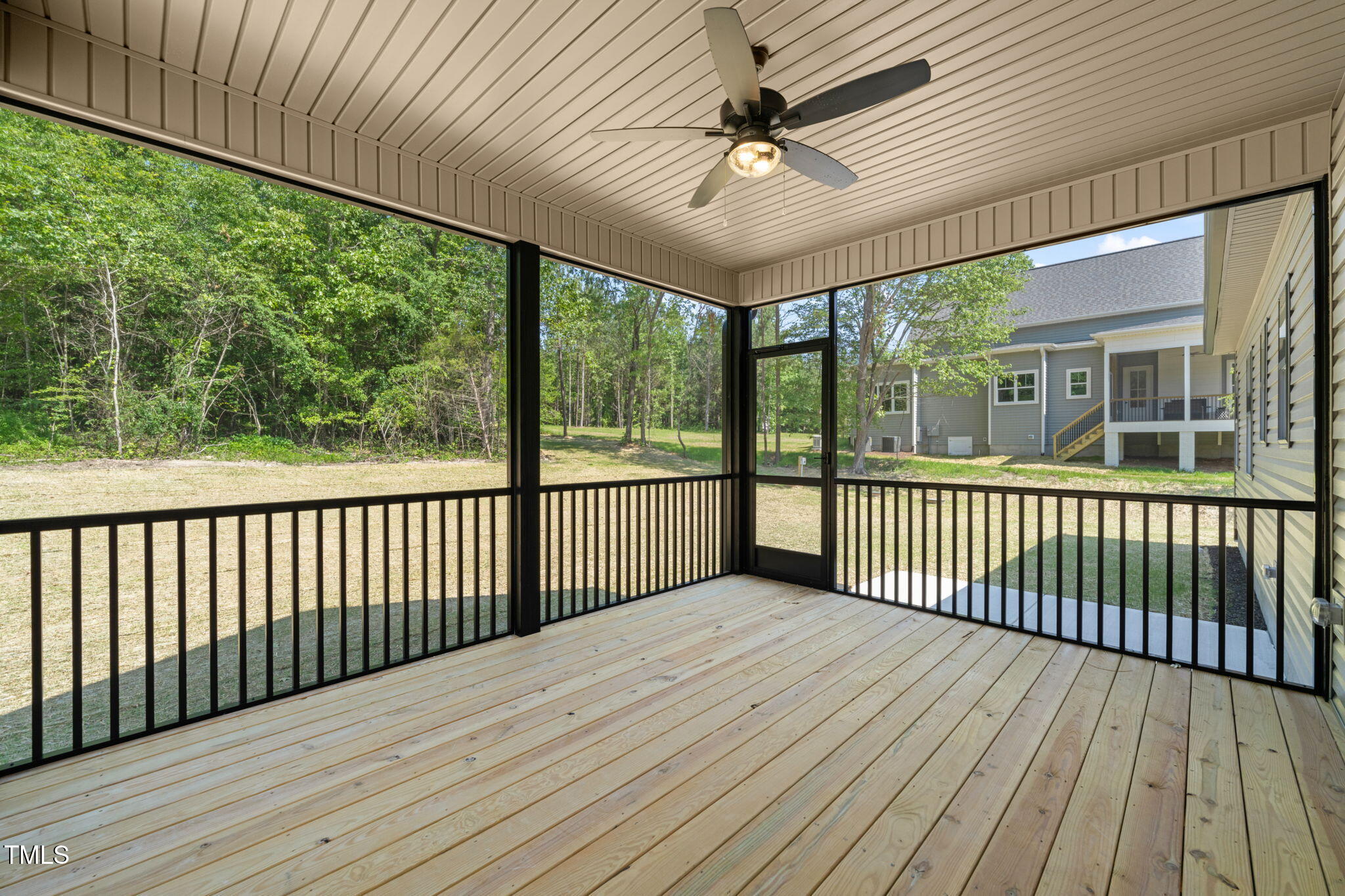 260 Pilot Ridge Road Zebulon, NC 27597 - Photo 33 of 39 a view of a balcony with wooden floor