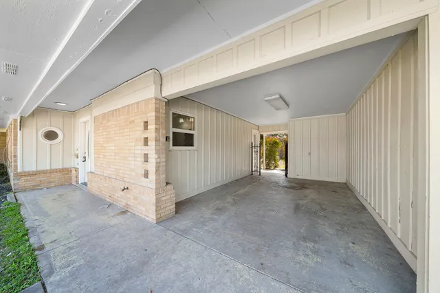 a view of a house with a garage