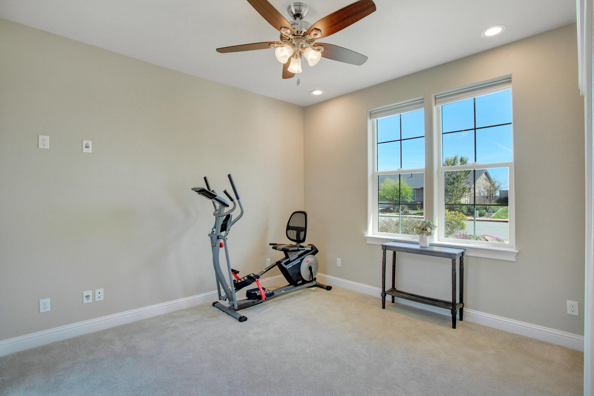 4321 Risstay Way Shasta Lake, CA 96019 - Photo 20 of 38 a room with gym equipment and windows
