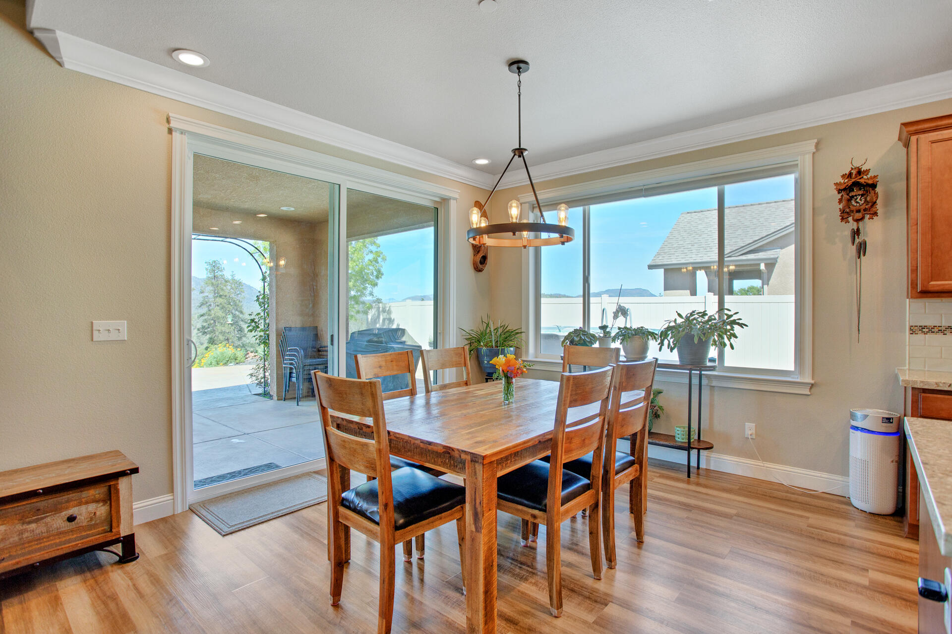 4321 Risstay Way Shasta Lake, CA 96019 - Photo 8 of 38 a view of a dining room with furniture window and wooden floor