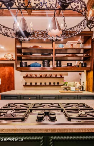 a stove top oven sitting on top of a counter