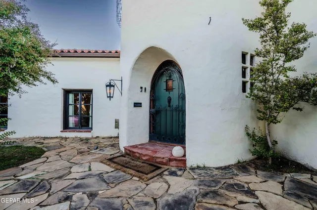 a front view of a house