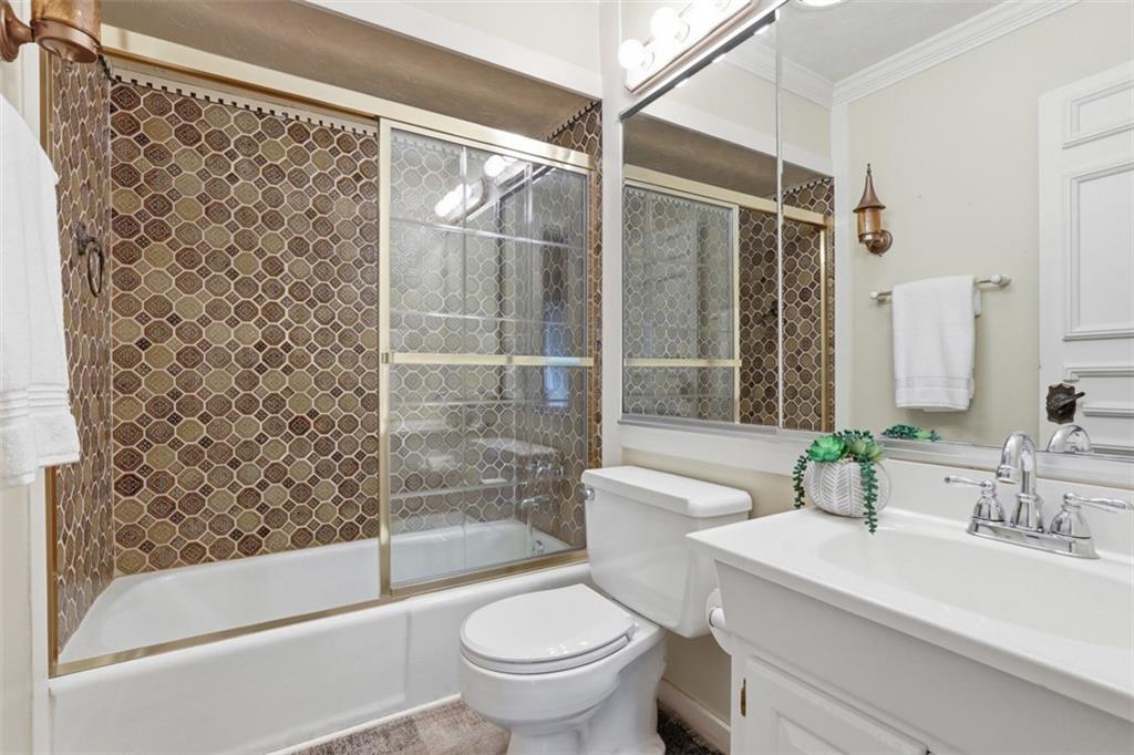 134 Meredith Drive Mars, PA 16046 - Photo 22 of 46 a bathroom with a sink toilet and shower