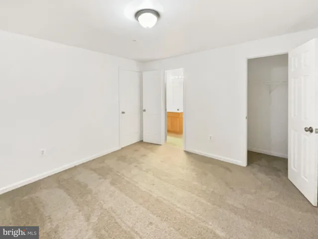 a view of an empty room